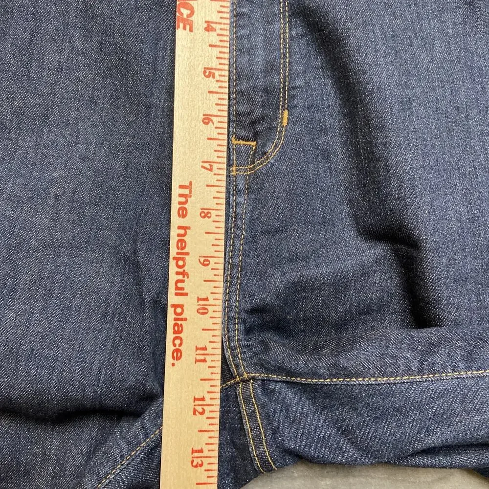 L.L. Bean Straight Leg Jeans Women’s Size 16P Dark Blue‎ Denim